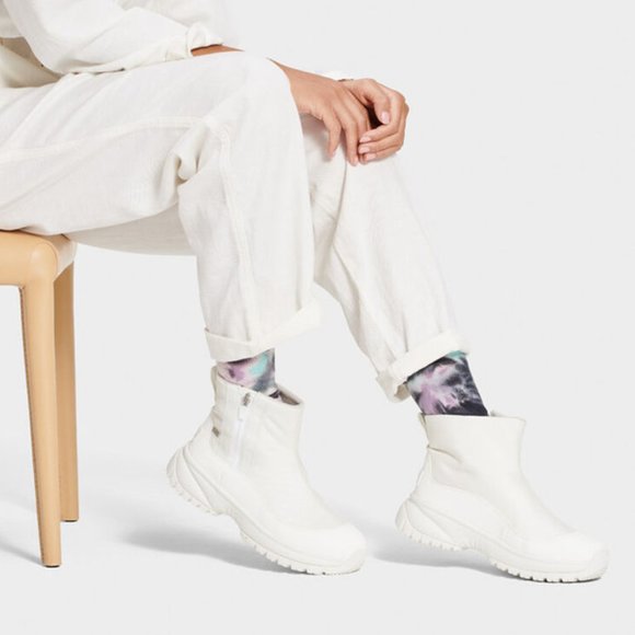 UGG Shoes - UGG Yose Wool Lined Snow Rain Zip Boot White 7 NIB New in Box